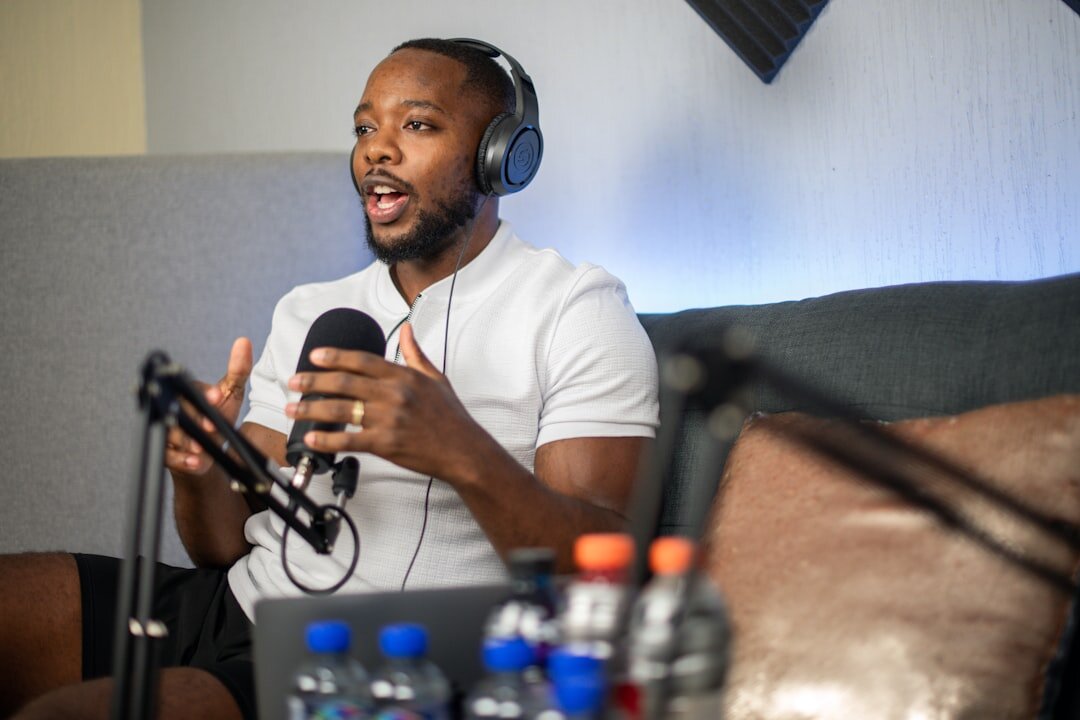 radio host interviewing guest