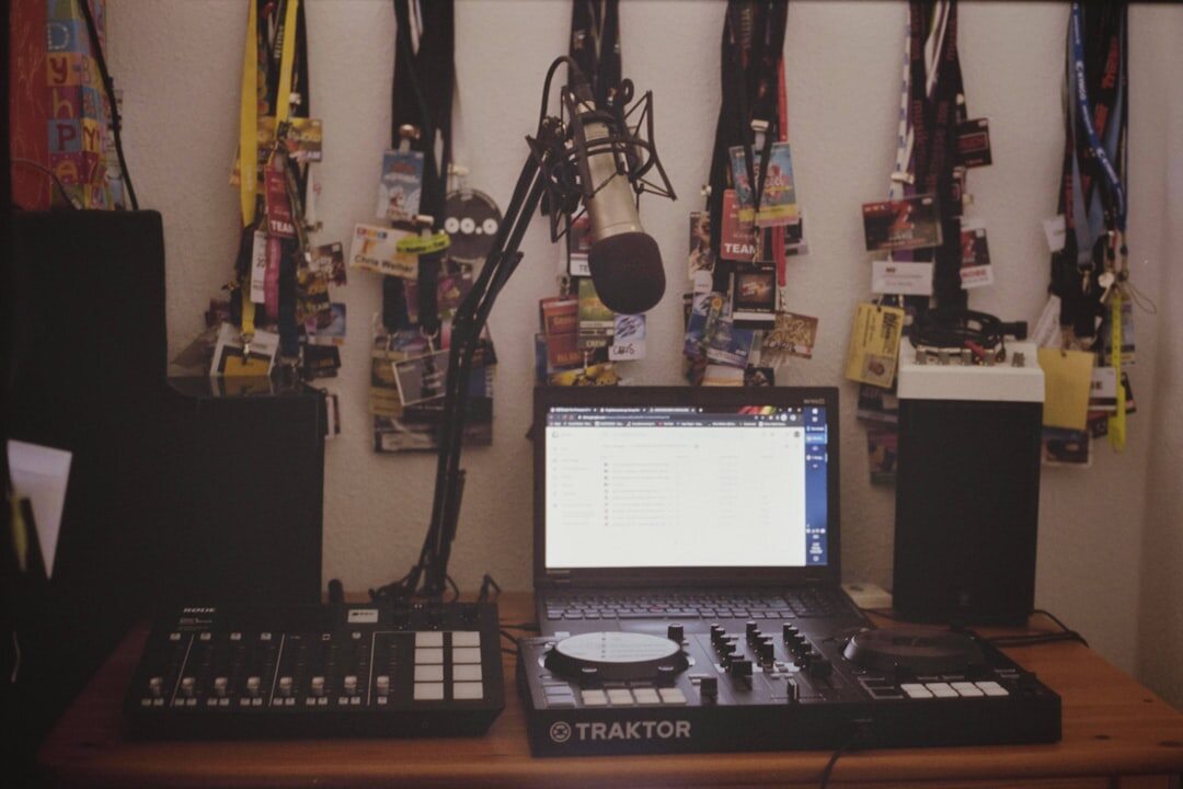 Behind the scenes at a radio station